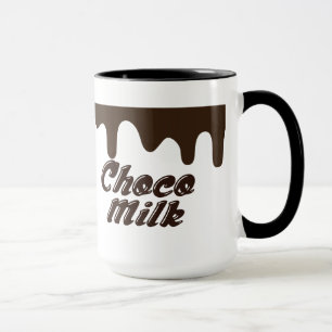 Tasse de conception de lait chocolaté