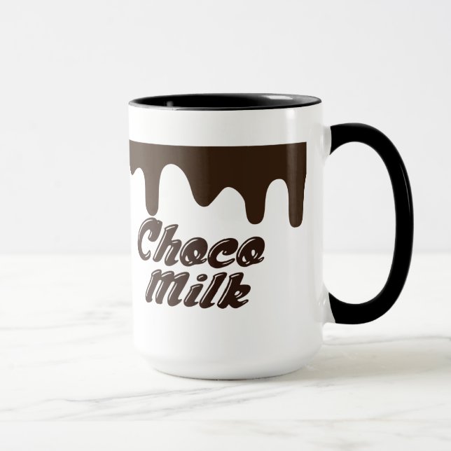 Tasse de conception de lait chocolaté (Droite)