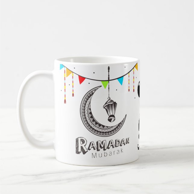 Tasse de conception de Ramadam Mubarak (Gauche)