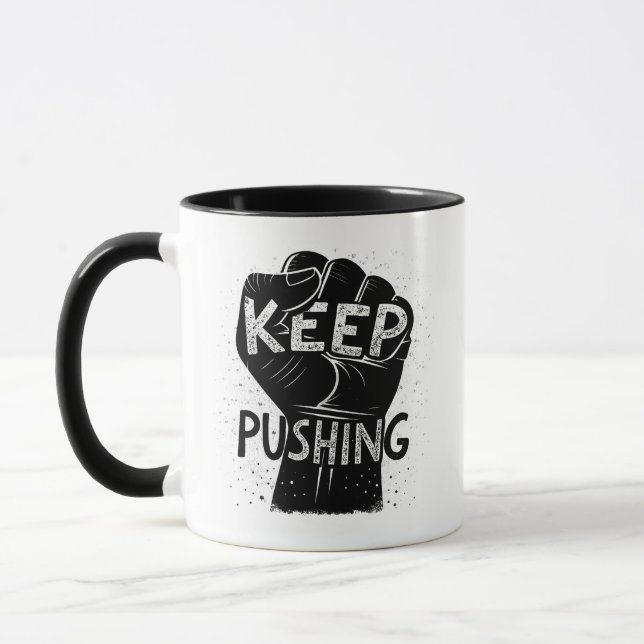 Tasse de conception de typographie motivationnelle (Gauche)