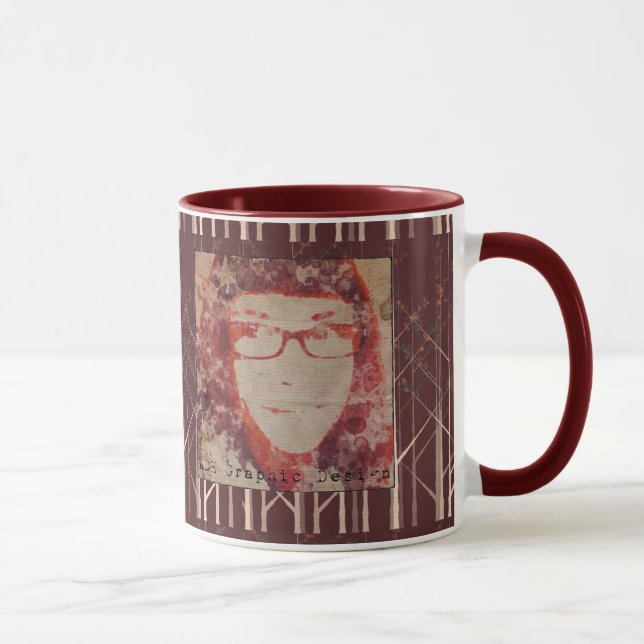 Tasse de conception graphique de CAD (Droite)