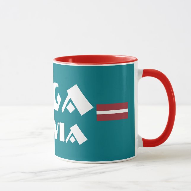 Tasse de conception moderne de Riga Lettonie (Droite)