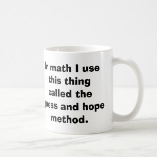 Tasse de conjecture et d'espoir de maths