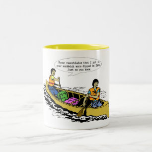 Tasse de conversation de canoë