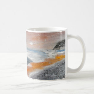 Tasse de corail d'abrégé sur plage