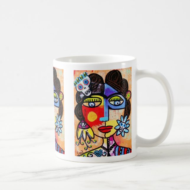 Tasse de corail de crâne de sucre, café, thé (Droite)