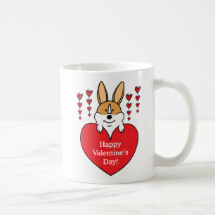 Tasse de corgi de heureuse Sainte-Valentin