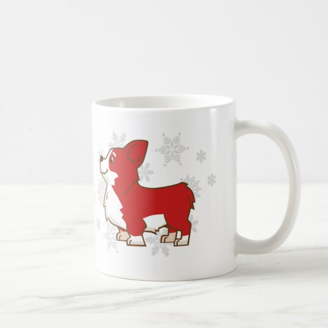 Tasse de corgi de vacances d'hiver (Droite)