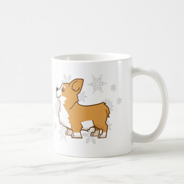 Tasse de corgi d'hiver (Droite)