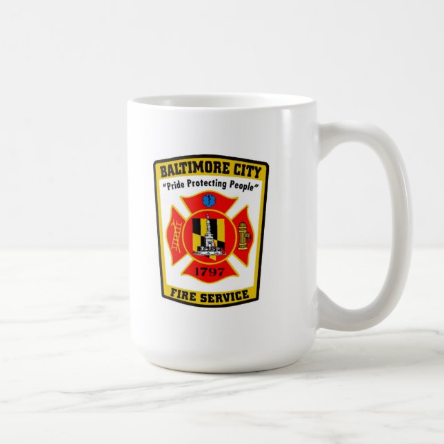 Tasse de corps de sapeurs-pompiers de ville de (Droite)