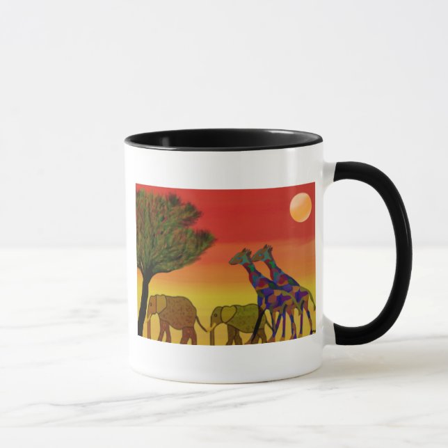 Tasse de coucher du soleil de jungle (Droite)