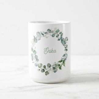Tasse de couronne personnalisée d'Eucalyptus