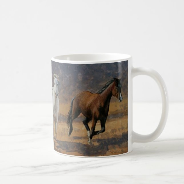 Tasse de course de chevaux sauvages (Droite)