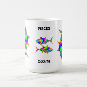 Tasse de coutume de zodiaque de poissons