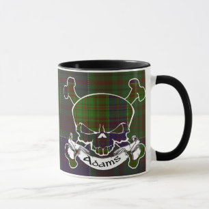 Tasse de crâne de tartan d'Adams