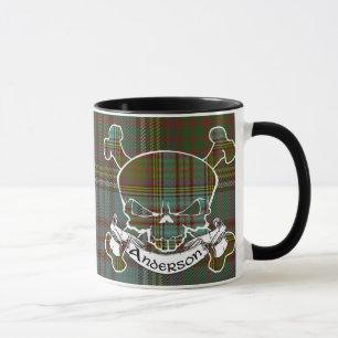 Tasse de crâne de tartan d'Anderson