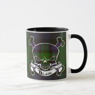 Tasse de crâne de tartan de Blair
