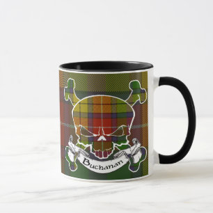 Tasse de crâne de tartan de Buchanan