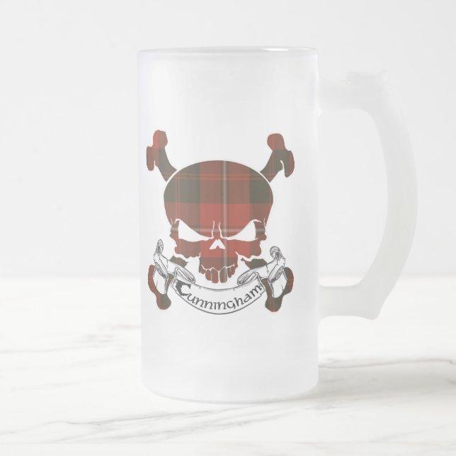 Tasse de crâne de tartan de Cunningham (Droit)
