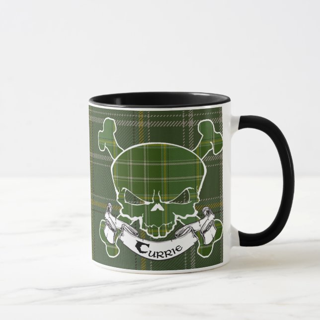 Tasse de crâne de tartan de Currie (Droite)