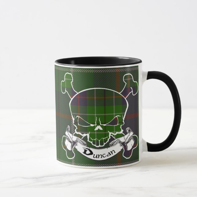 Tasse de crâne de tartan de Duncan (Droite)