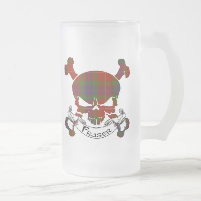Tasse de crâne de tartan de Fraser (Droit)