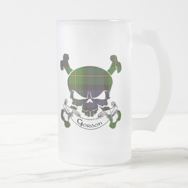 Tasse de crâne de tartan de Gordon (Droit)