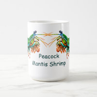 Tasse de crevette de mante de paon