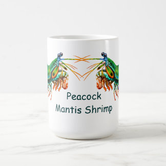 Tasse de crevette de mante de paon