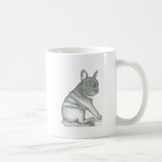 Tasse de croquis de bouledogue français