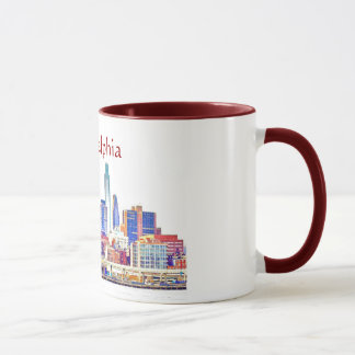 Tasse de croquis de couleur de Philadelphie