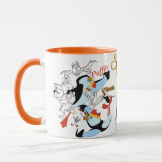 Tasse de croquis de macareux avec Rim&Handle