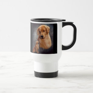 Tasse de croyant de golden retriever