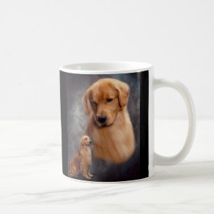 Tasse de croyant de golden retriever