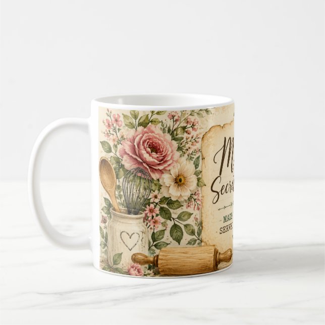 Tasse de cuisine de la recette secrète de maman av (Gauche)