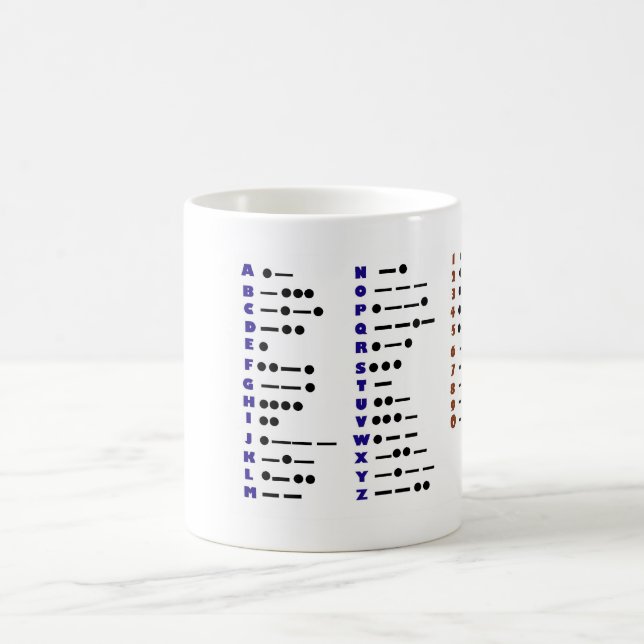 Tasse de Customizeable de code Morse (Centre)