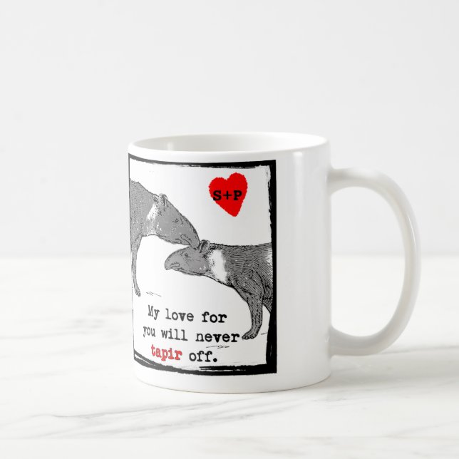 Tasse de Customizeable Valentine avec la (Droite)