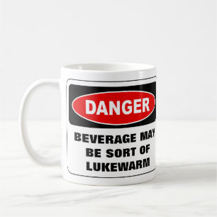 tasse de danger - texte customisé