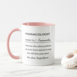 Tasse de définition de pharmacologue Cadeau de car
