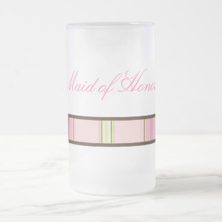 Tasse de Demoiselle d'Honneur à Rayures Pastel