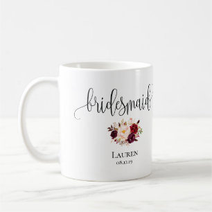 Tasse de demoiselle d'honneur - cadeau de mariage,