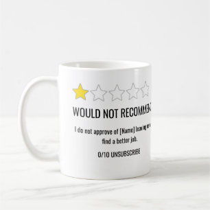 Tasse de départ de collègue avec 1 étoile