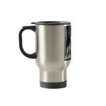 Tasse de déplacement avec la scène de loup