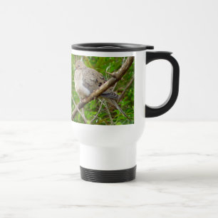 Tasse de deuil de voyage d'oiseau de colombe
