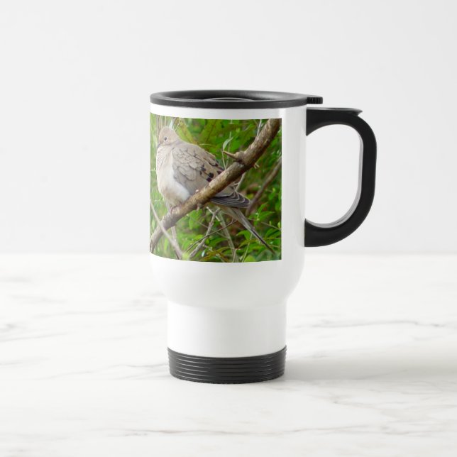 Tasse de deuil de voyage d'oiseau de colombe (Droite)