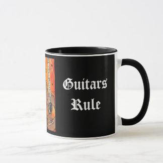 Tasse de deux guitares