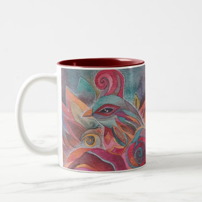 Tasse de deux oiseaux (Gauche)