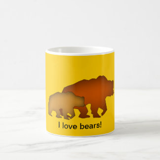 Tasse de deux ours Brown
