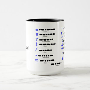 Tasse de diagramme de ponctuation de code de Mose