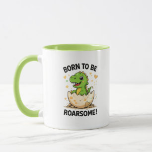Tasse de dinosaure née pour être formidable
